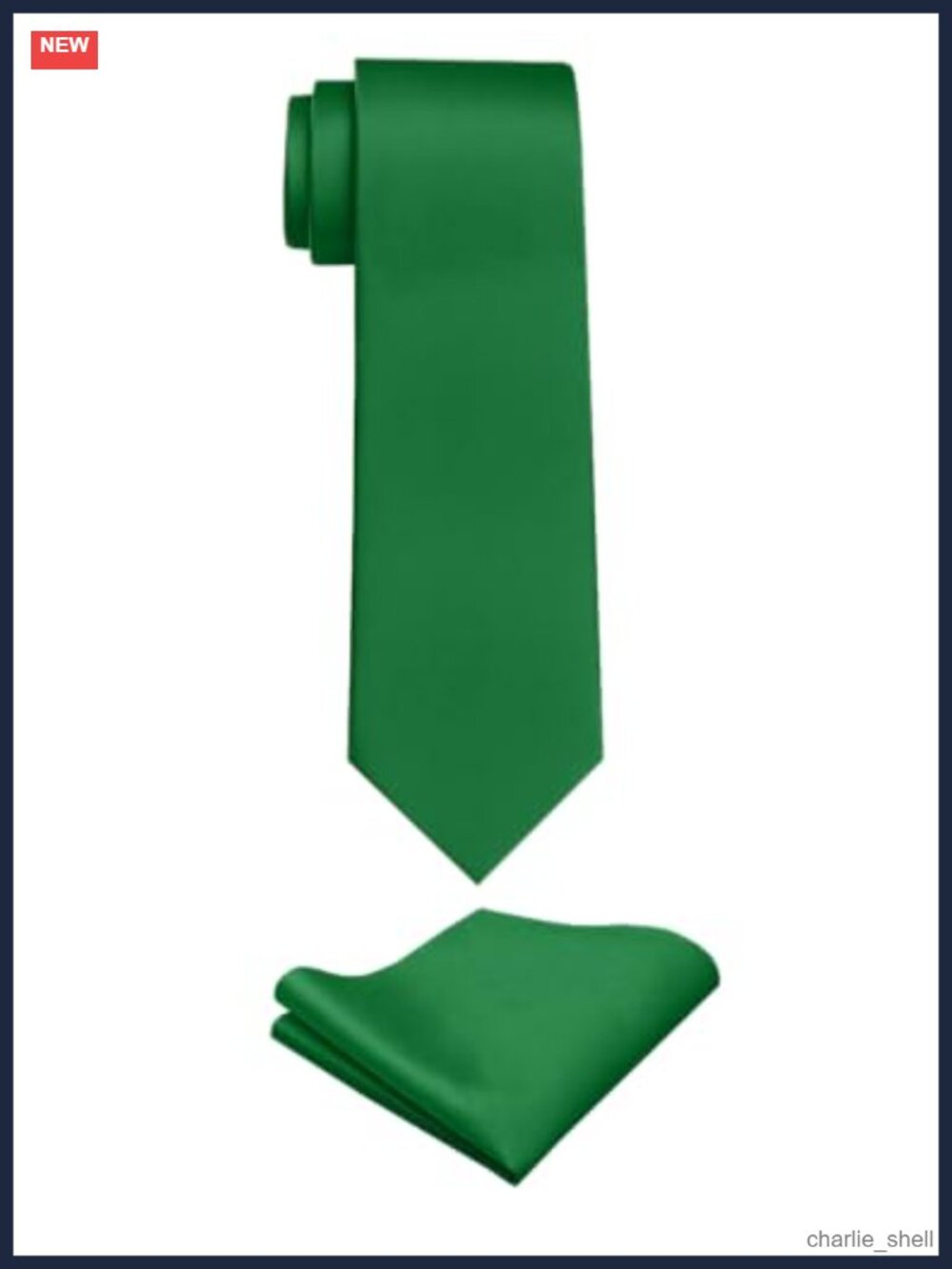 Mens Solid Silk Blend Satin Necktie and Pocket Square Set Formal Ties